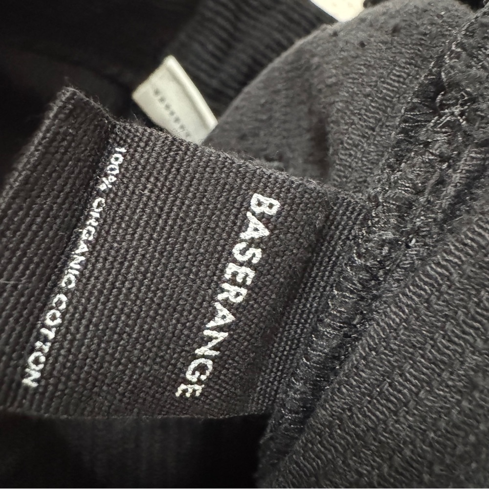 Baserange sz M Tajo Corduroy Pants Black Organic Cotton High Waist Straight - Picture 9 of 12